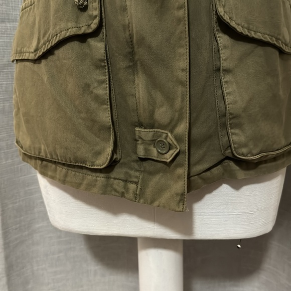 Per Se Vest-XS-Olive Green-Military Vibes-ZipUp/Snaps-Pockets-Adj Waist-Pockets - Picture 7 of 16